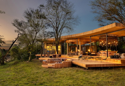andBeyond Grumeti River Lodge central guest area interactive kitchen safari shop Tanzania