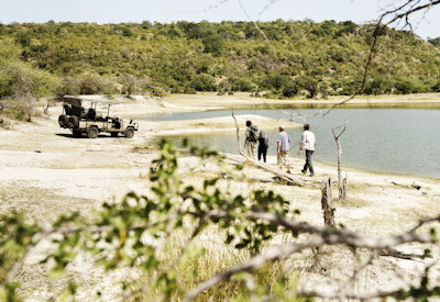 Game drives walking safaris Lake Tagalala Maji Moto hot springs Beho Beho Selous Tanzania