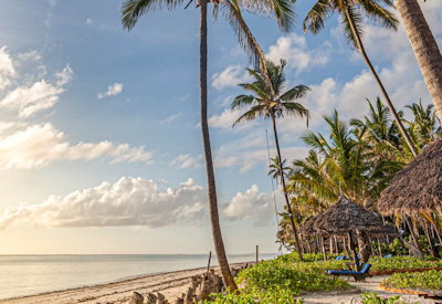 Breezes Beach Club beach Indian Ocean views south east coast Zanzibar Tanzania