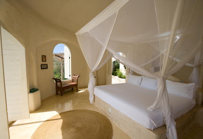 Kilindi Zanzibar stunning large bedroom rainfall shower air conditioning northern Zanzibar