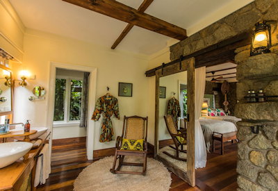 Gibb's Farm stunning en-suite bathroom organic farm-to-table Ngorongoro Tanzania