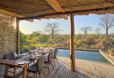 Jabali Private House private plunge pool outdoor deck Ruaha National Park views Tanzania