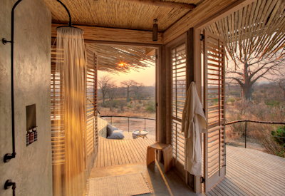 Jabali Ridge en-suite bathroom indoor shower Ruaha National Park Tanzania
