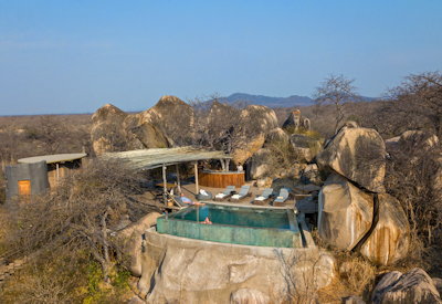 Jabali Ridge infinity pool spectacular Ruaha National Park views Tanzania Asilia