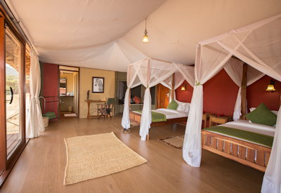 Karatu Simba Lodge family-friendly twin double triple cottages Ngorongoro Tanzania