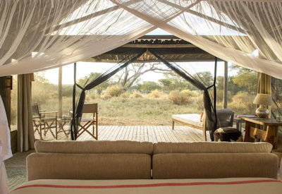 Kuro Tarangire bushveld views Tarangire National Park walk from camp into wild Tanzania
