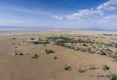 Maramboi Tented Camp Lake Manyara Tarangire National Park golden grasslands palm Tanzania