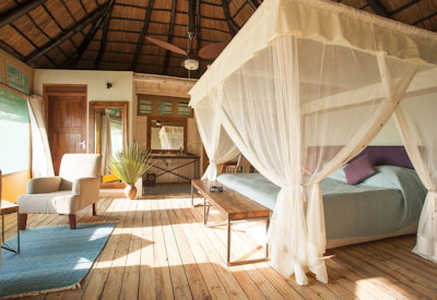Maramboi Tented Camp thatched tented suite raised platform Lake Manyara Tanzania