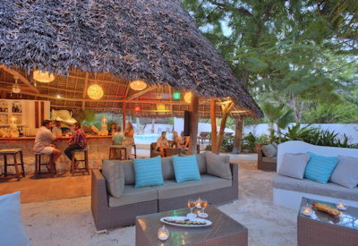 Matemwe Lodge main lounge bar area Indian Ocean views Matemwe Zanzibar Tanzania