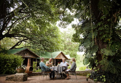 Mount Meru Game Lodge tropical gardens zebra ostrich Colobus monkey sanctuary Tanzania