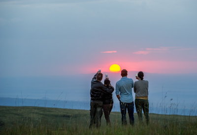 Ngorongoro Serena Safari Lodge Maasai dance performance cave paintings sundowners Tanzania