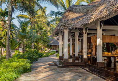 The Palms Zanzibar central guest area ocean terrace sunset spot Bwejuu beach Tanzania