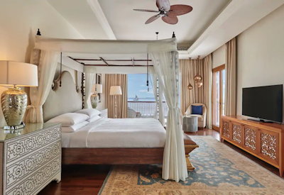 Park Hyatt Zanzibar luxuriously appointed bedroom 50m² Deluxe Room panoramic views