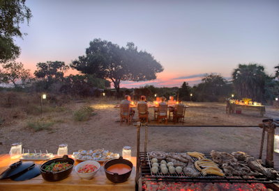Roho ya Selous outdoor three-course dinner under African stars Selous Tanzania