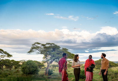 Sanctuary Swala Camp game drive night drive walking beekeeping Maasai village Tanzania