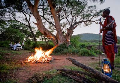 Serengeti Sopa Lodge outdoor private dining terrace Serengeti National Park Tanzania