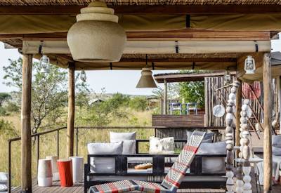 Singita Mara River Tented Camp luxurious central guest area Mara River Tanzania