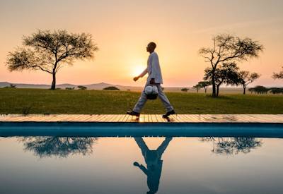 Singita Sabora Tented Camp heated swimming pool Jacuzzi Grumeti Reserve Tanzania