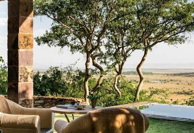 Singita Sasakwa Lodge private heated infinity pool every cottage Grumeti Reserve Tanzania