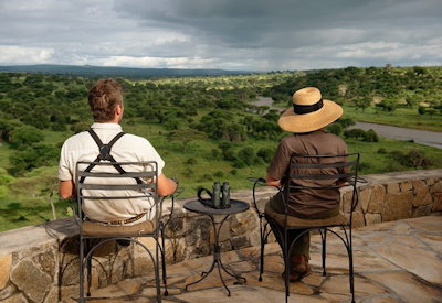 Tarangire Safari Lodge stunning verandah Tarangire River baobab views Tanzania