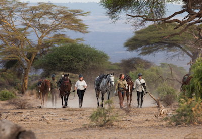 Lolkisale Ranch horseback safari zebra giraffe gerenuk Tarangire ecosystem Tanzania