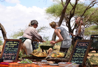 Full day horse riding wildebeest bush lunch Lolkisale Ranch Tarangire Tanzania