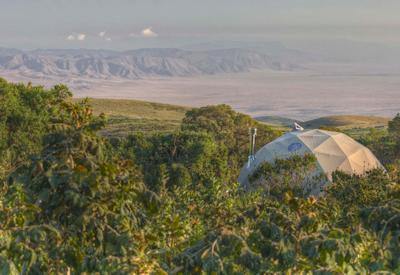 The Highlands Ngorongoro Conservation Area whiskey bar wood-burning campfire Tanzania