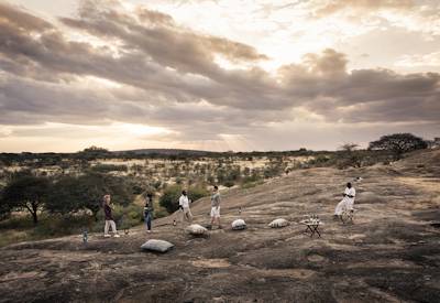 Southern Serengeti kopje sunrise Sanctuary Kusini Camp Serengeti Fly In Express Tanzania
