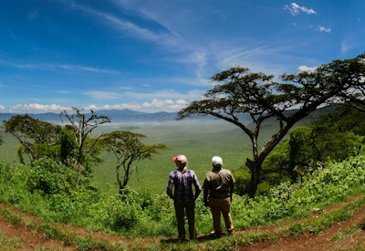 Olmoti Crater cattle trail walking Maasai villages red shukas Steps Around Ngorongoro