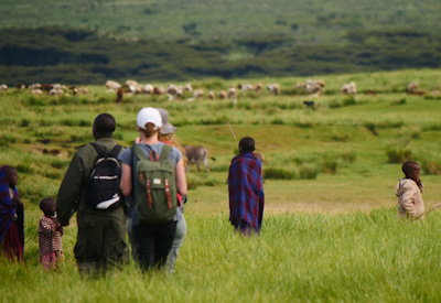Traditional Maasai village walk Ngorongoro Conservation Area Steps Around Ngorongoro