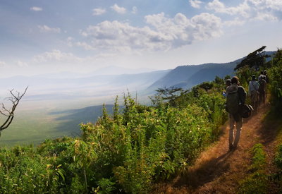 Seneto descent road western Ngorongoro Crater Steps Around Ngorongoro Tanzania
