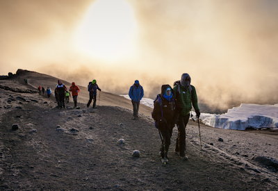 Machame Route Shira Plateau sunset Lava Tower 4630m acclimatisation Kilimanjaro Tanzania