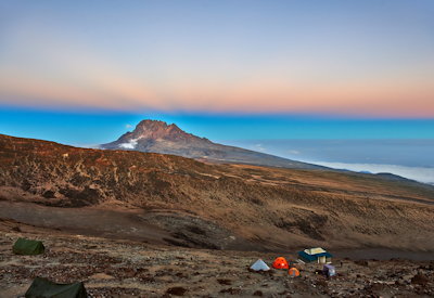 Machame Route Barranco Wall famous steep impressive Kibo Volcano views Kilimanjaro Tanzania
