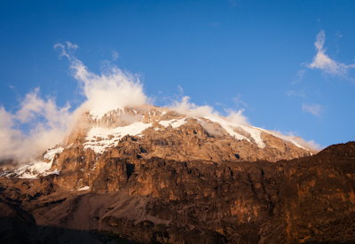 Shira Route northern ice fields lava ridges spectacular vistas Kilimanjaro Tanzania