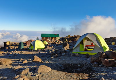 Kilimanjaro Shira Route Uhuru Peak 5895m glaciers ice cliffs summit Tanzania