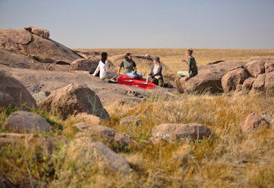 Rocky kopjes central Serengeti klipspringer lion Walk The Great Migration Tanzania