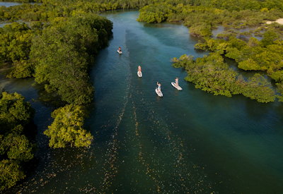 Sea kayaking Zanzibar Indian Ocean coast Zanzibar Water Sports Safari Tanzania