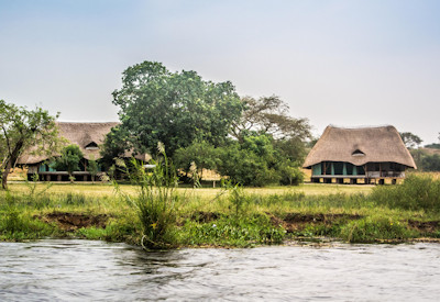 Bakers Lodge spectacular Nile River views egret nesting island Murchison Falls Uganda