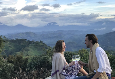 Clouds Mountain Gorilla Lodge Virunga Volcanoes Nyiragongo views Bwindi Uganda