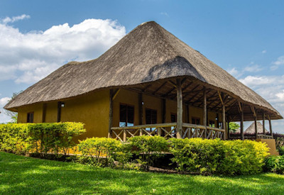 Crater Safari Lodge thatched cottage cabana standard deluxe crater lake Kibale Uganda
