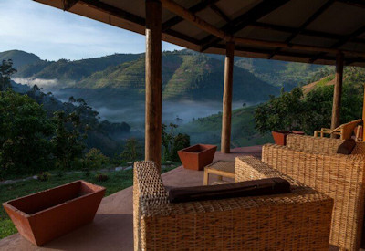 Gorilla Valley Lodge panoramic vistas Virunga Volcanoes Bwindi Uganda
