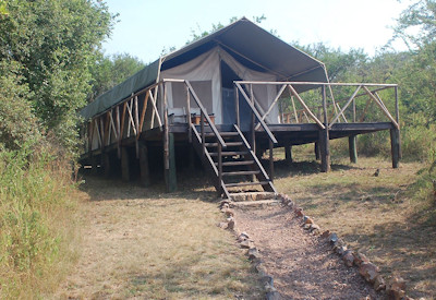 Mantana's Lake Mburo Camp tented suites beautiful Rwamahungu Hill setting Uganda
