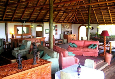 Mantana's Lake Mburo Camp central guest area WiFi solar-powered Lake Mburo Uganda
