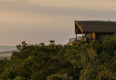 Mihingo Lodge tented suite sweeping views lake waterhole forest Lake Mburo Uganda