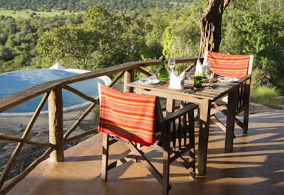 Mihingo Lodge infinity pool MCCDF conservation forest massage rondavel Lake Mburo Uganda