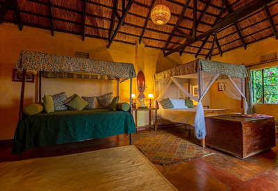 Ndali Lodge spacious family cottage 1000-acre vanilla farm Kibale Uganda