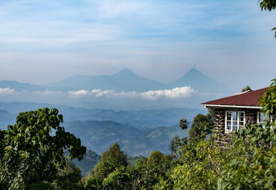 Nkuringo Bwindi Gorilla Lodge Virunga Volcanoes rift valley views Uganda
