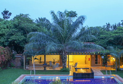 Hotel No.5 swimming pool gym area spa Entebbe Uganda boutique hotel