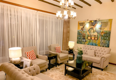Hotel No.5 delightful relaxing lounge bar garden views Entebbe Uganda