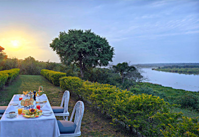 Paraa Safari Lodge River Nile views Murchison Falls 43 metres Uganda